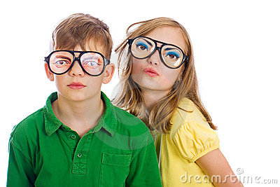If your child or pet suffers from squinting, you can order vision-correcting glasses for them online or in all good joke shops.