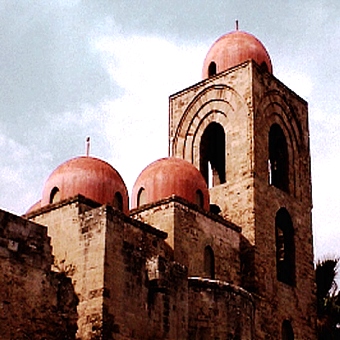 La Martorana Church in Sicily. Martorana means marzipan, which allegedly the nuns from the neighbouring convent used to sell. 