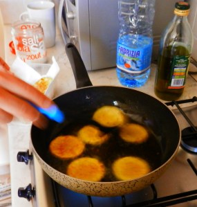 Recipe: Three cupfuls of oil, one cupful of salt, one courgette. 