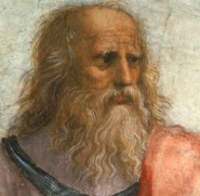 An artist's impression of Plato feeling somewhat frayed around the edges after his third holiday in Sicily