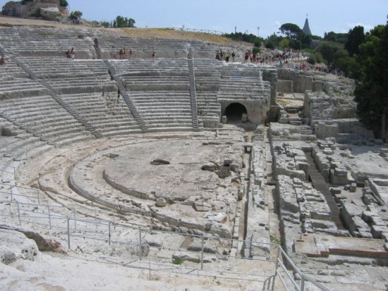 The theatre again. Poor Plato just couldn't keep away!